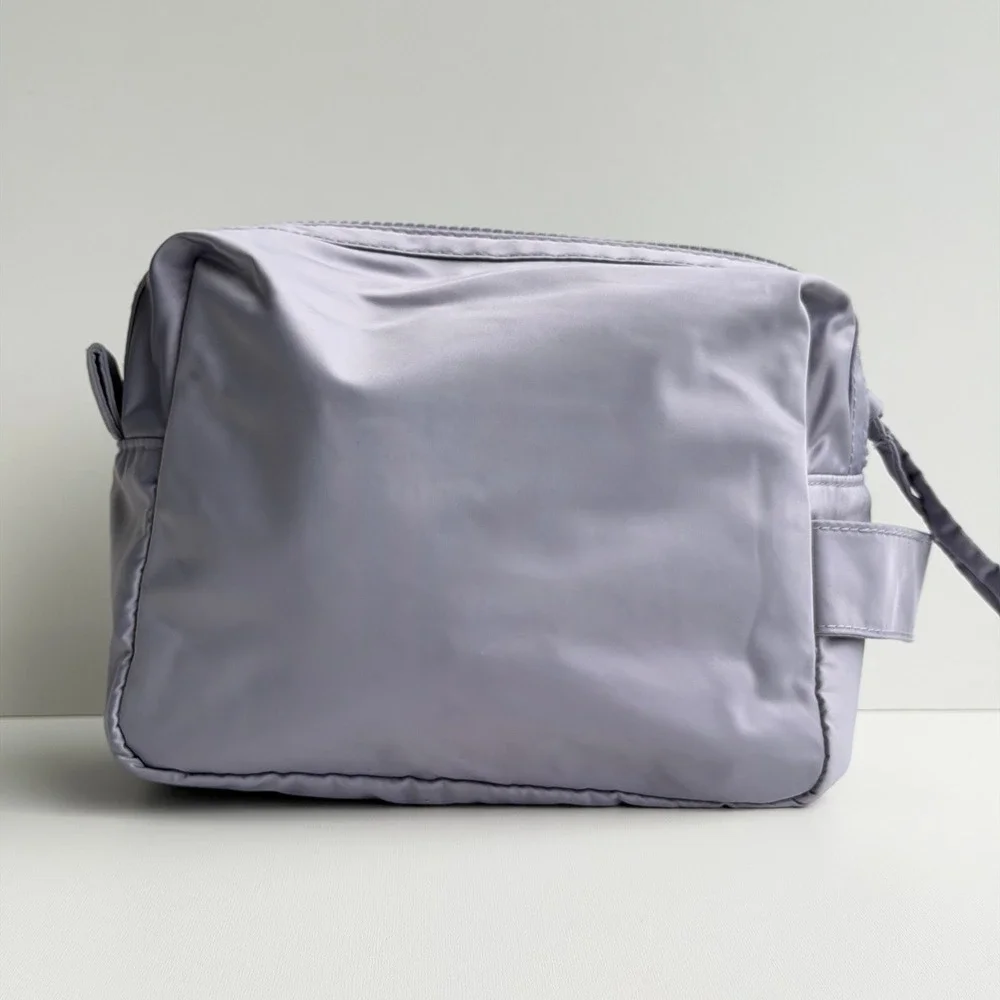 Madewell MWL Nylon Toiletry Bag Purple Travel Pouch Organizer Case